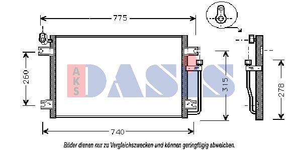 AKS DASIS Lauhdutin, ilmastointilaite 512007N